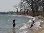 Okoboji water in April...50 degrees
